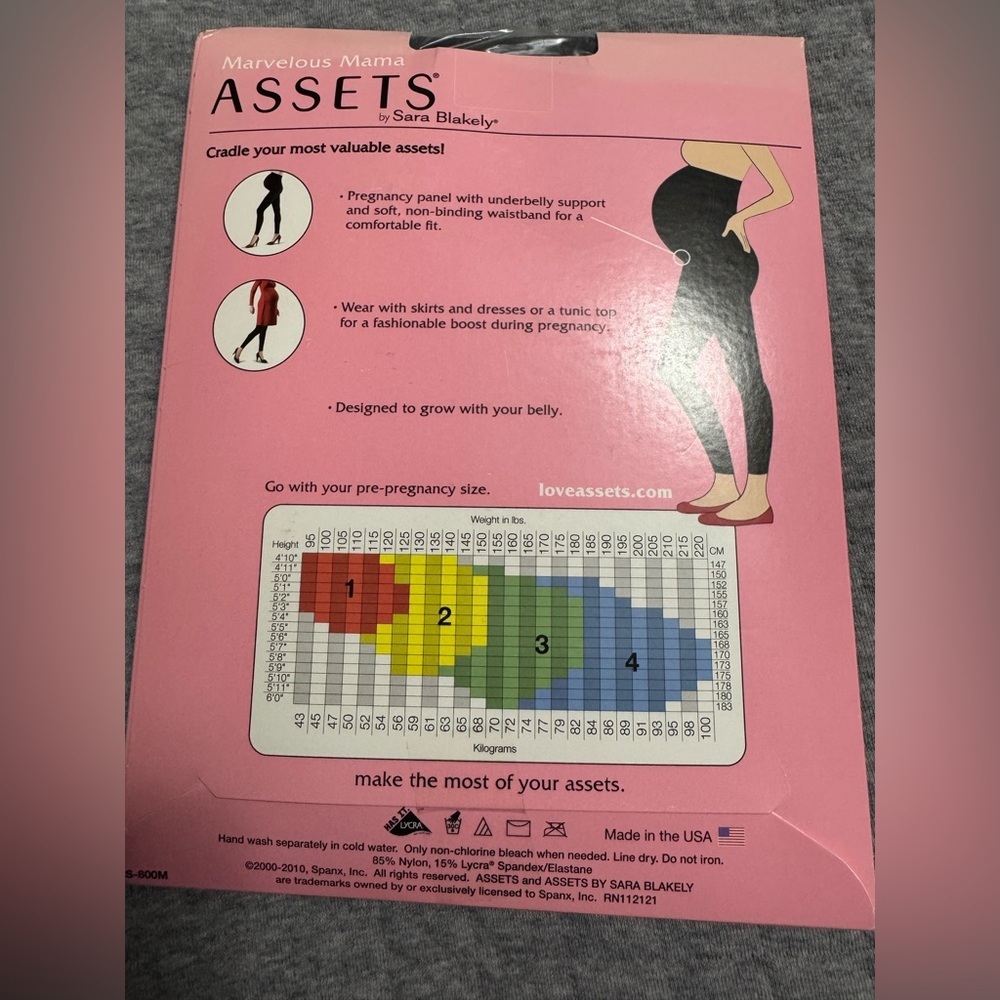 ASSETS by SPANX Maternity Lucky Leggings Slate Size 2 - Picture 2 of 5